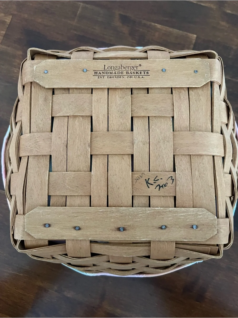 Longaberger Medium Catch All Basket, 2003